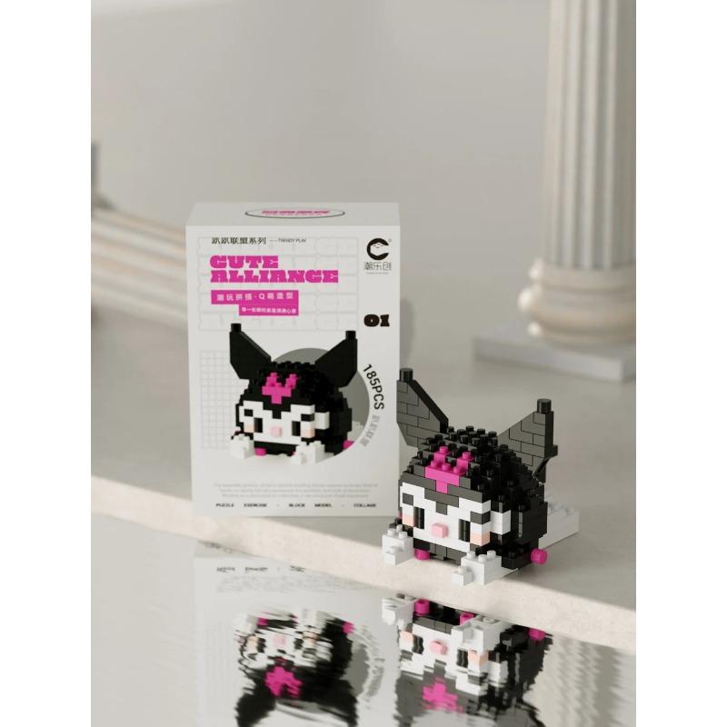 MINISO Cartoon Ornaments Micro Building Blocks Action Figures Nano Blocks Disney Sanrio Kids Toys Christmas Birthdays Gifs