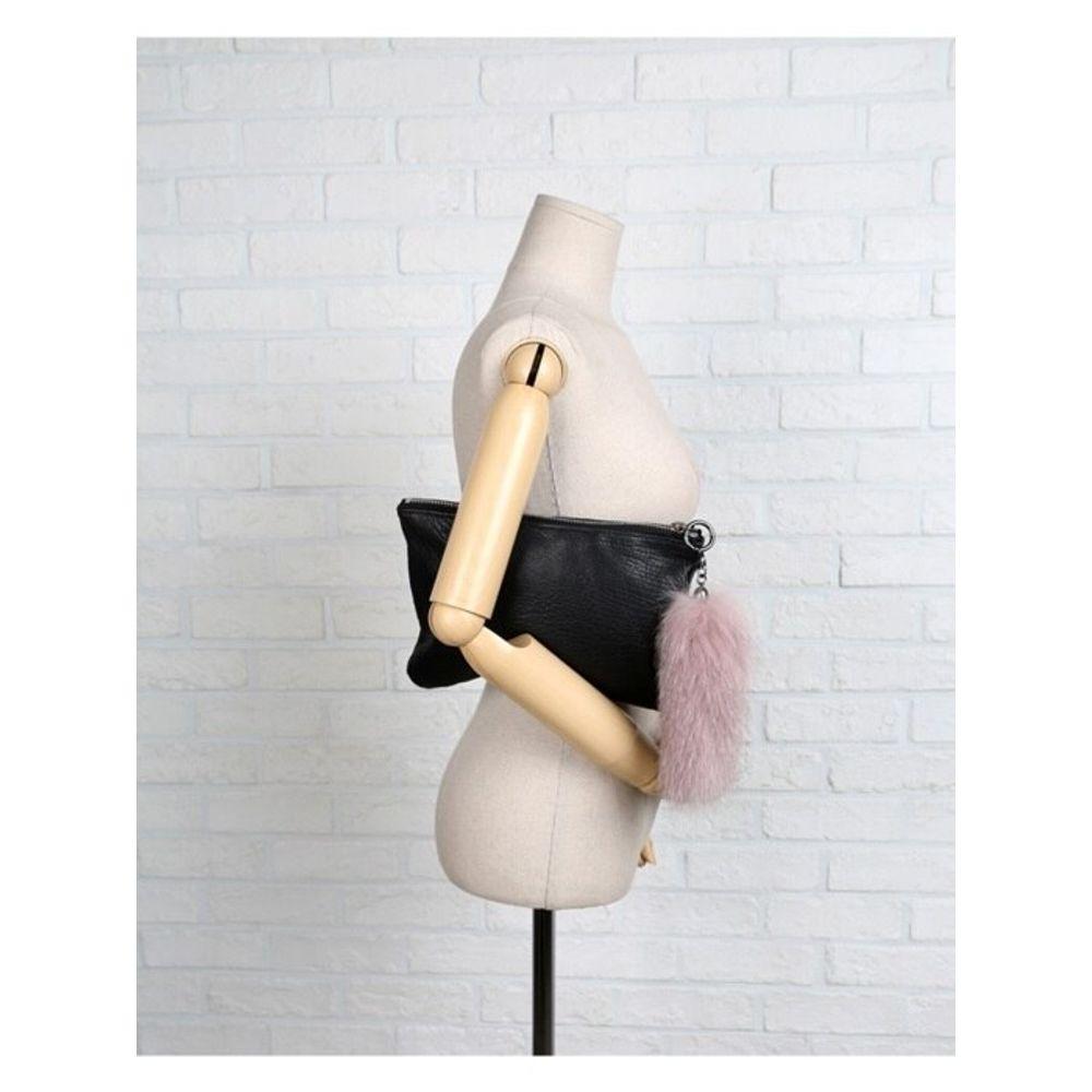 THEHEE Fox Fur Tail Keychain Charm