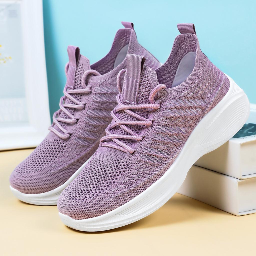 Shoes breathable fly-woven casual shoes shoes shoes lightweight sports shoes versatile running shoes mesh shoes