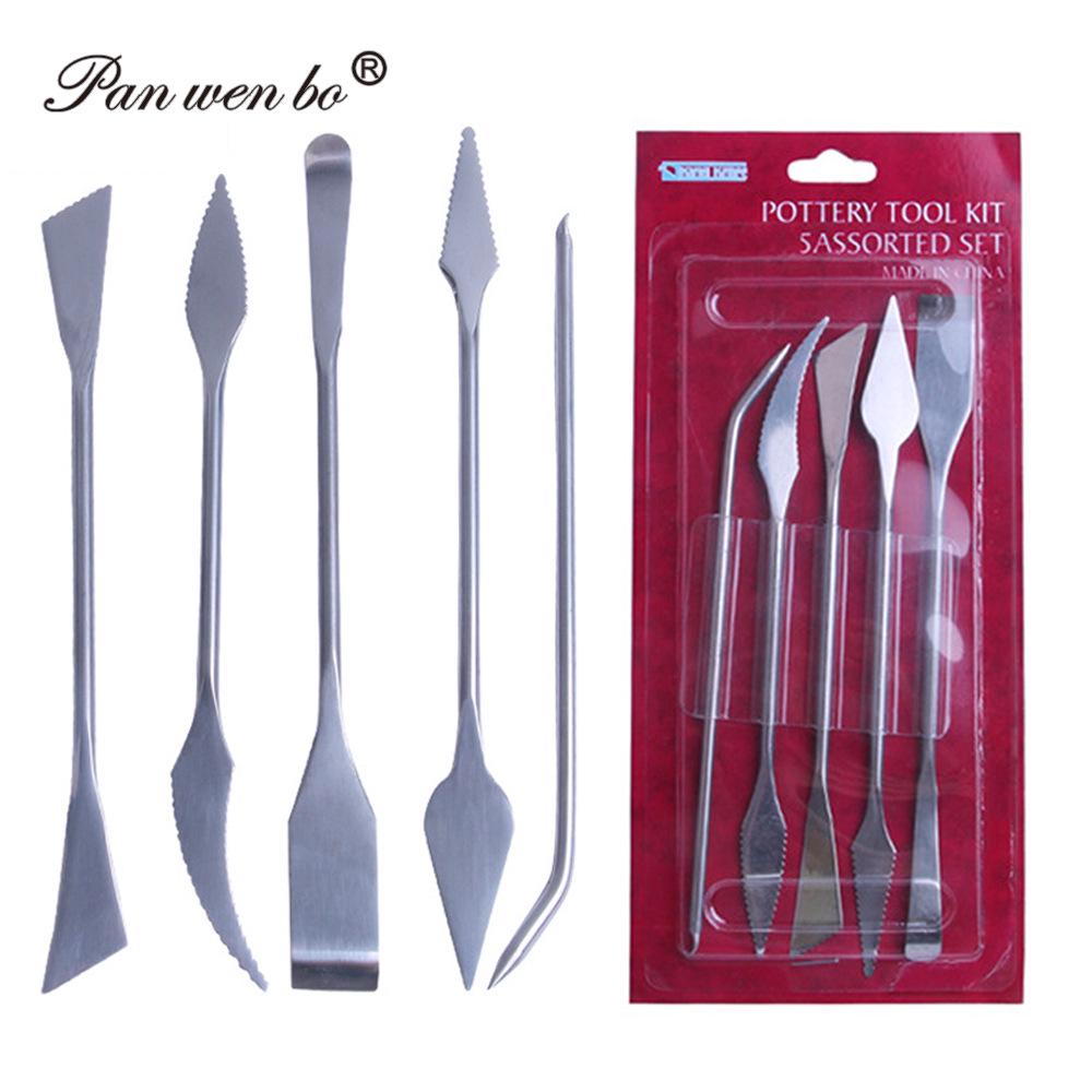

Набор из 5 керамических ножей для резьбы и скульптуры из полимерной глины 5-Piece Set