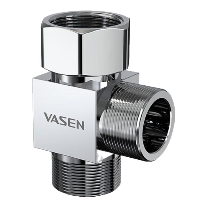 Brass Dual Outlet Angle Valve with 3-Way Diverter