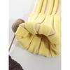 American Lapel Lemon Yellow Long Sleeves Knitwear Big Pit Strip Silm Short Sexy Deep V Pullover Tops