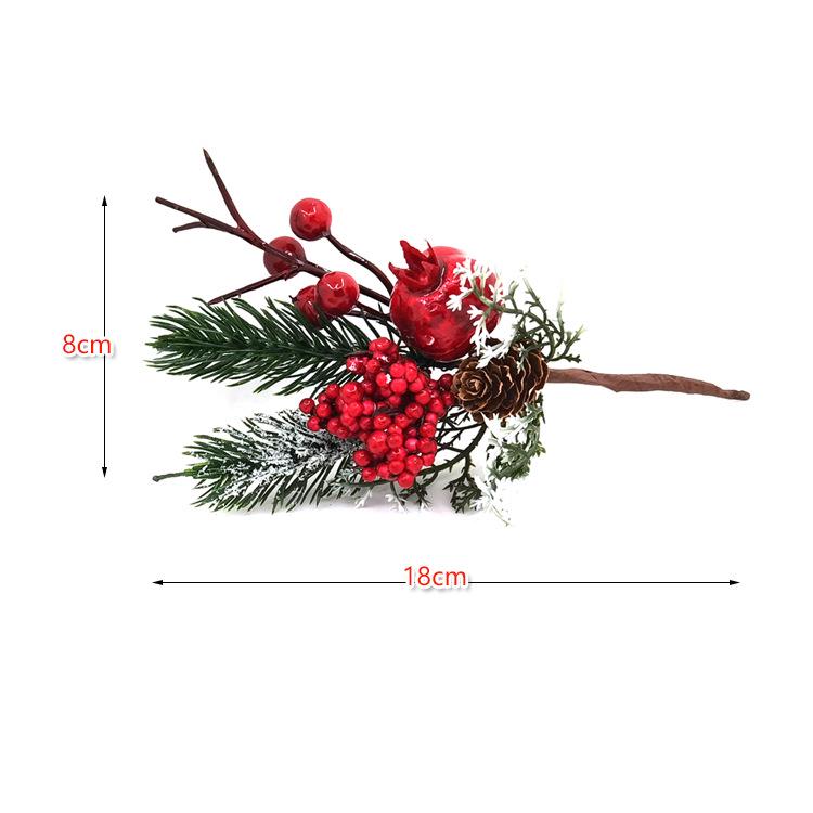 

Набор рождественских украшений из ПЭ листьев и ягод