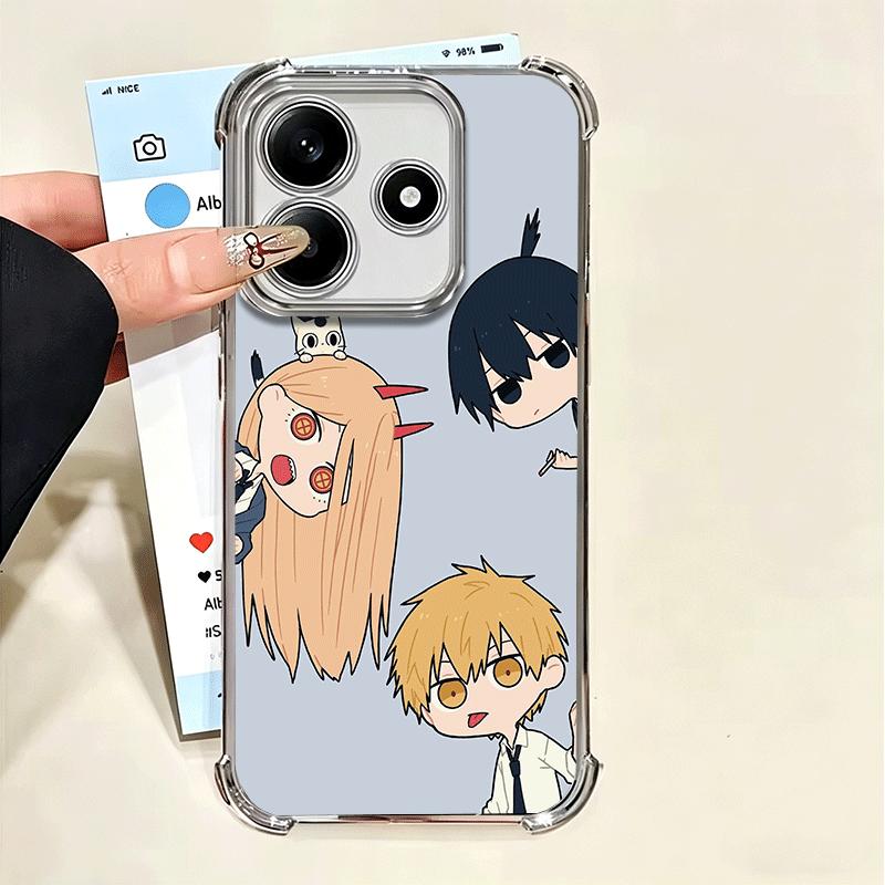 Süßes CSM Anime Charakter Weiches Handyhülle Für Xiaomi Poco X7 X8 Pro Max X6 X5 X3 F8 Ultra F7 M8 M7 M5S Redmi 15C 15A 15 14C 13C 1