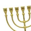 Candle Holder Menorah with 7 Branches Traditional Zinc Alloy 17cm Candelabra
