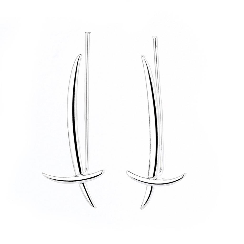 1 Pair Climbers Stud Earrings for Cross Sword Stud Earrings All-match for Women 1