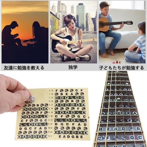 Guitar Fretboard Decals for Beginners, Practice, Note Names, Fingerboard Note Names, 3 Stickers