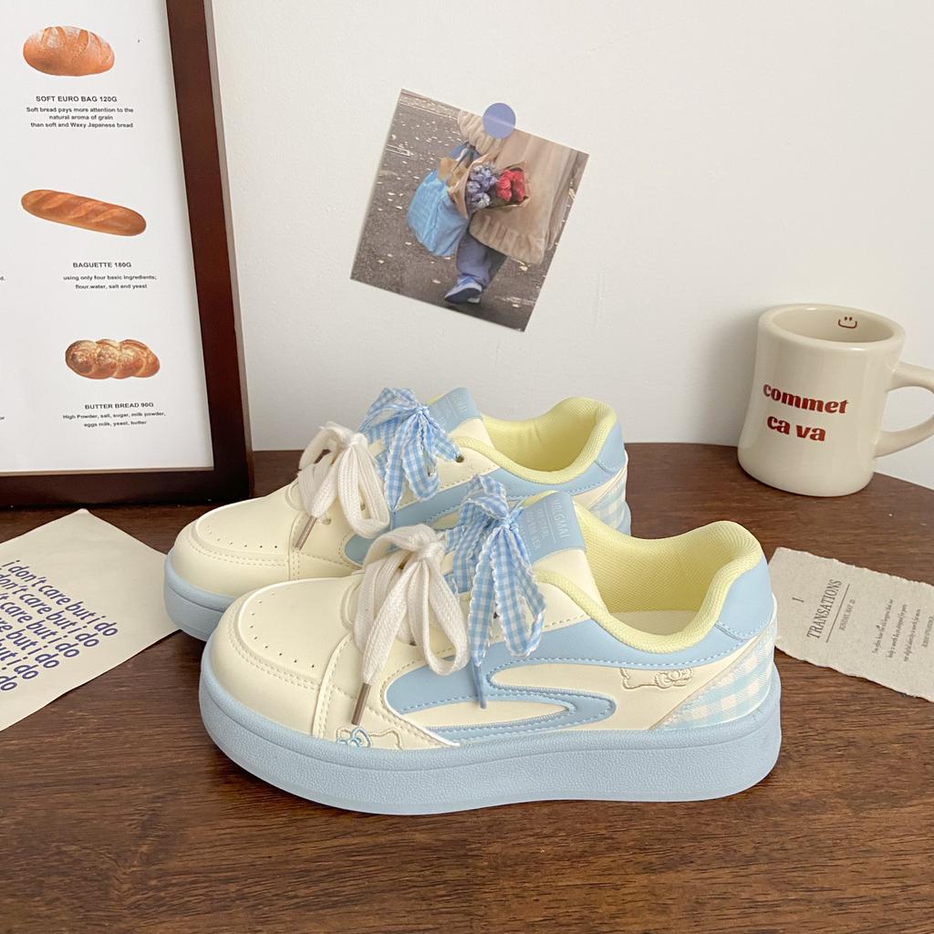 Fashion Hot Selling Summer 2025 Women's Casual Shoes Versatile Thick Bottom Fashionable Design Comfortable All-Match Mid-Cut Rubber Sole