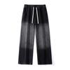 American Fleece Thickened Jeans Men's Winter New Loose Wash Wide Leg Pants