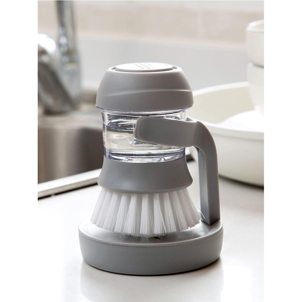 Home Kitchen Washing Utensils Pot Dish Brush Soap Dispenser Wash Pot Brush