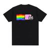 Kawaii Nyan Regenbogen Katze Lustiges Meme T-Shirt Herren Damen Kleidung Mode Lässig Baumwolle T-Shirts Harajuku Kurzarm T-Shirts