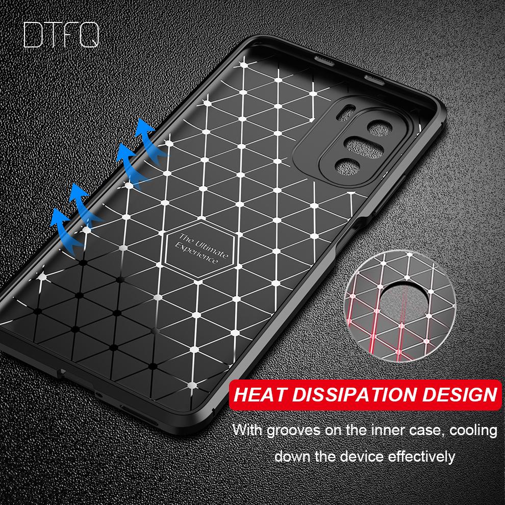 For POCO F3 Case Soft Carbon Fiber Case for Xiaomi POCO X3 NFC Funda Silicone Case for POCO X3 Pro Shockproof Case for POCO F3