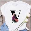 Women's Summer Letter Graphic Tee - Casual Round Neck Sports T-shirt Top