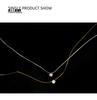 2023 Exquisite Four-Claw Zircon Stone Sterling Silver Necklace – Light Luxury Niche Clavicle Chain Trend