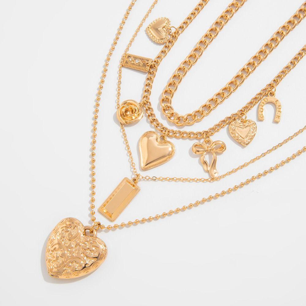 Mulitlayer Shell Multilayer Necklace Starfish Clavicle Chain Women Bohemia Style Necklace  Gifts