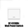 Smart Bluetooth & 433MHz E27 Bulb Lights with Remote Control RF Lamp Holder TUYA Wireless Wall Light Switch AC 220V Lamp Socket