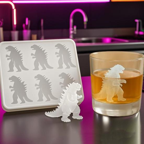 Ice Cube Mold Silicone Dinosaur Shape Ice Shape Non-Stick Food-Grade Oven Safe Ice Mould Kitchen Gadget