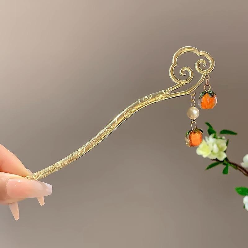 Retro Chinese Style Tassel Hair Clip For Women Hair Stick Pins Flower Handmade Hairpins Charm Jewelry Accessories Hair Ornaments