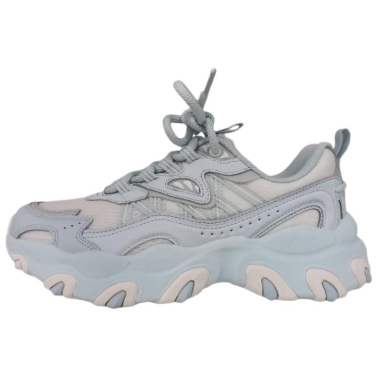 

Li Ning Cat Paw Lite3 Synthetic Leather Abrasion Resistant Height Increasing Low top Chunky Sneakers Women s Blue AGCV044-4 39