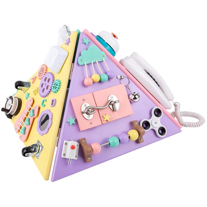 Montessori Pyramid Busy House: Multifunctional Early Education Toy for Toddlers