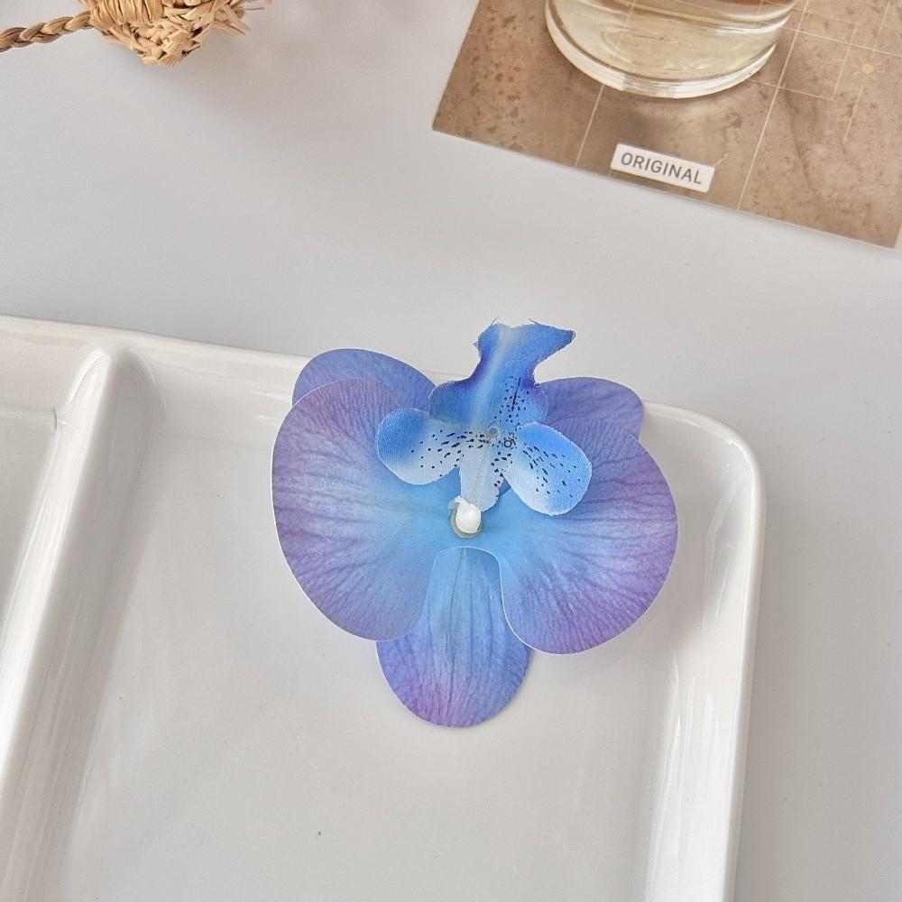 10 ks Realistická 9cm Simulovaná Motýlí Orchidej DIY Řemesla Hedvábná Motýlí Orchidej Květinová Hlavice Falešná Květinová Hlavice Svatba Ozdobná