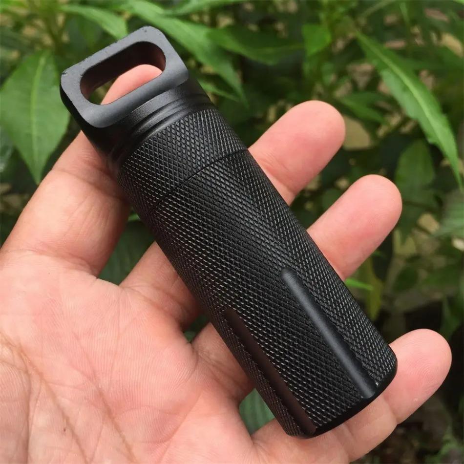 New Alloy EDC Seal Bottle Airtight Case, Outdoor Tools Capsule Holder & Storage Container
