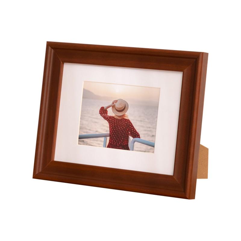 5/6/7/8/10/12-inch Simple Solid Wood Photo Frame Creative Setting Table Suitable for Office Bedroom Living Room Wall Hanging