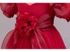 Girls' Princess Dress - European & American Floral Birthday Gown, High-End Host and Piano Performance Costume
