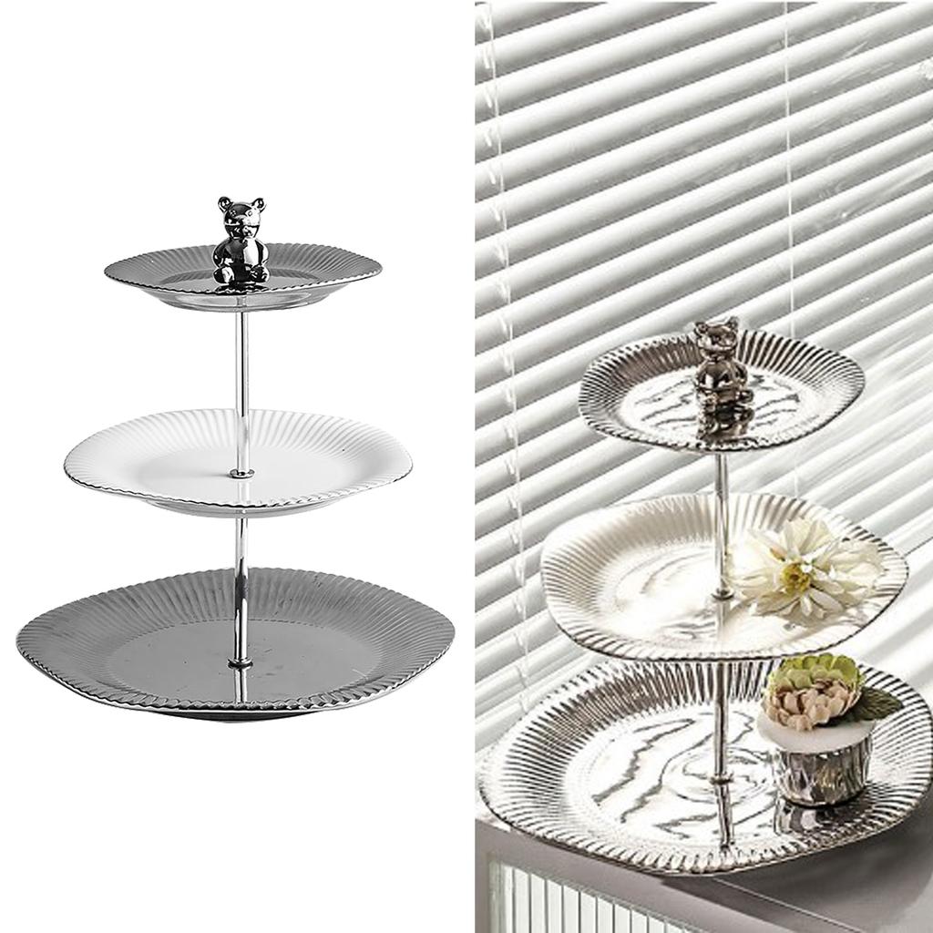Cupcake Stand Dessert Table Display Set Tiered Serving Cake Tray Parties Serving Plate for Tea