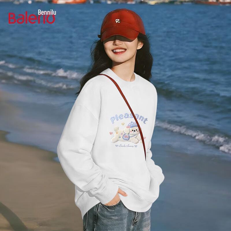 Baleno Women's Happy Puppy Graphic Sweatshirt