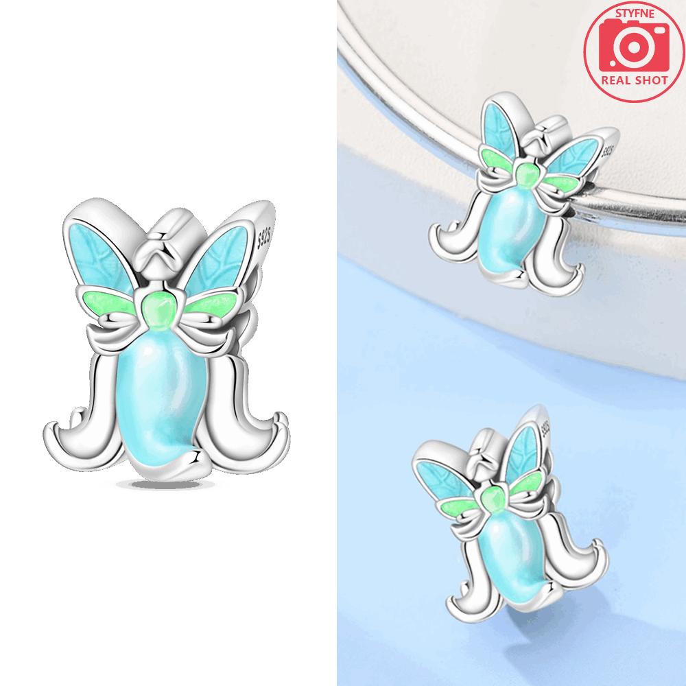 Original Kupferfarbener Schmetterling Zirkon Fee Schnur Perle Orchideenblume Passend Armband Damen Schmuck DIY Jubiläumsgeschenk