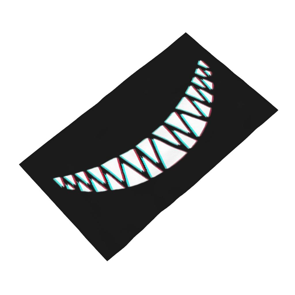 Beautiful Smile with Sharp Demon Teeth Soft Face Towel Quick Dry Pool Bath Cotton Towels Breathable