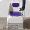 Bedside Commode Toilet with Detachable Armrests Portable Moible Odorless Soft Seat Solid Toilet for Elderly Pregnant Women