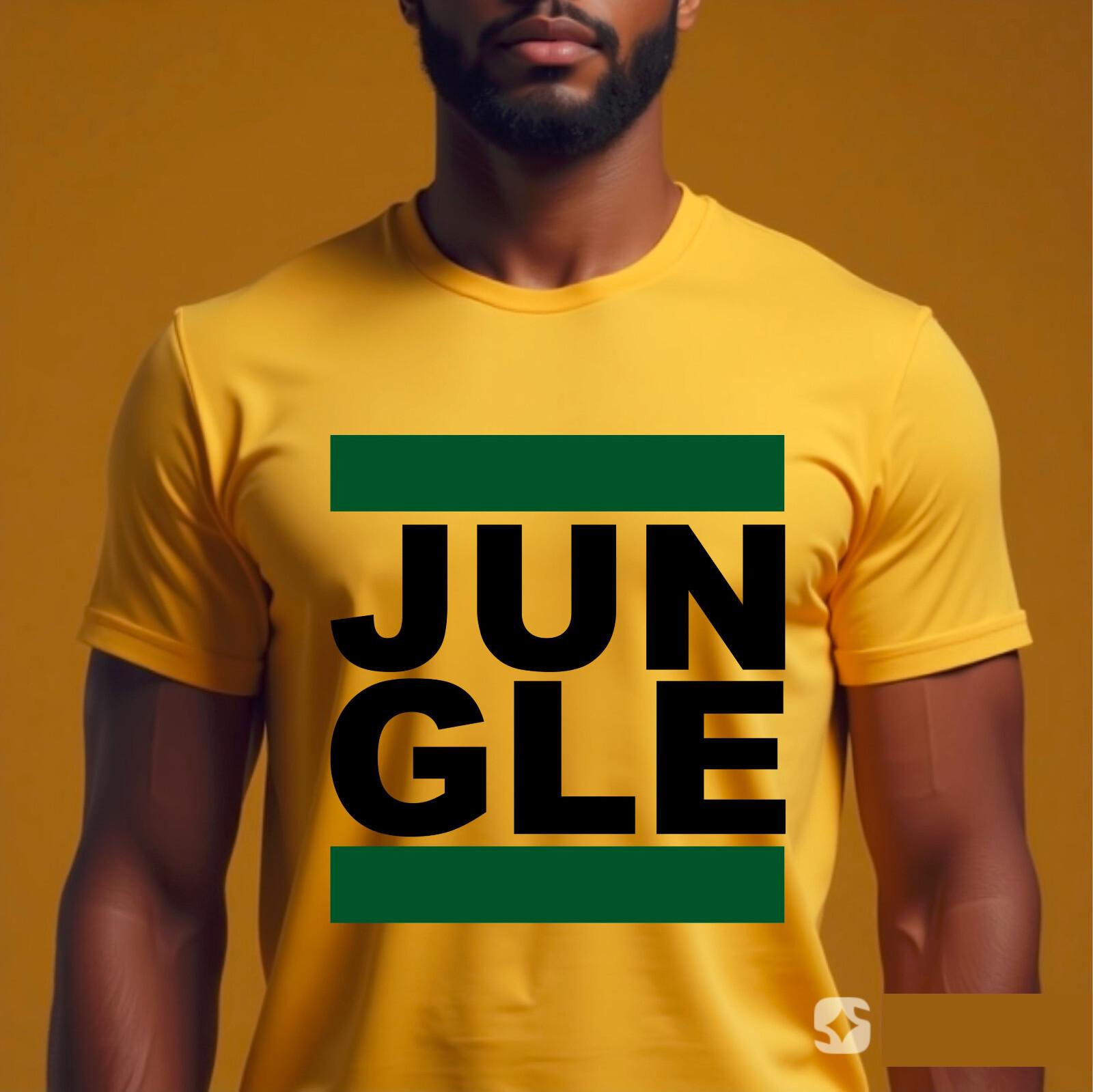 JUNGLE T-SHIRT Junglist DJ Dub Step Reggae Ragga Rave Run DMC DNB Drum and Bass XL