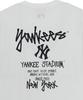 T-shirt Basique Emelbi Street Manches Courtes Oversize Lettre Arrière Ny (blanc)
