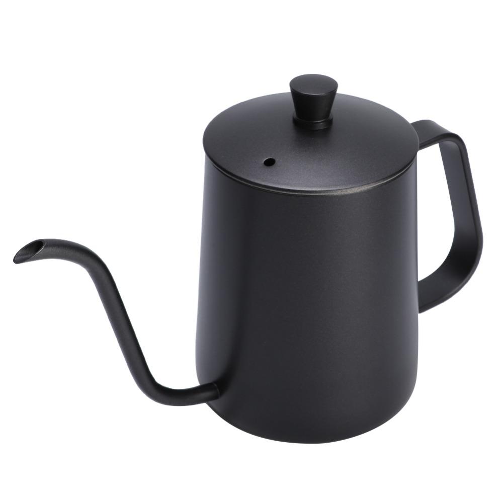 Stainless Steel Gooseneck Tea Kettle 600ml Capacity Drip Pot Pour Over Coffee  Coffee Brewing