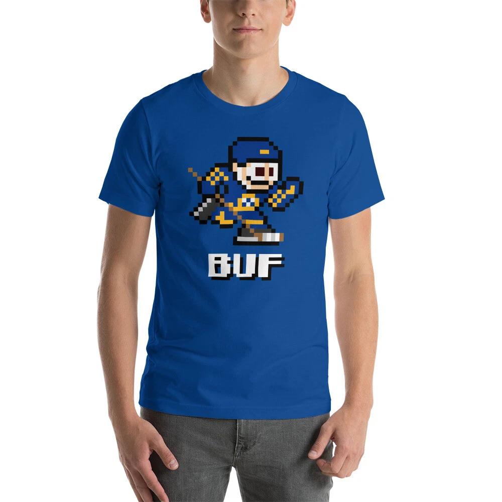 Buffalo Sabres NES Hockey Team Jersey 8-bit Retro Nintendo Vintage T-Shirt XL