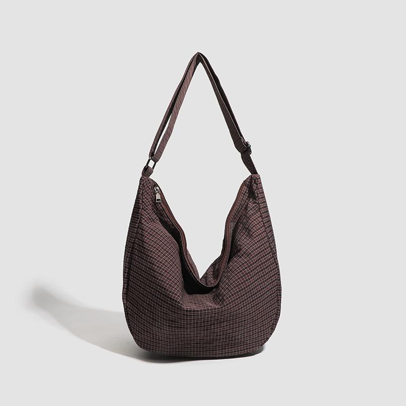 

Ленивая женская сумка через плечо Модная сумка из нейлоновой ткани с защитой от брызг воды Повседневная сумка-кроссбоди для шопинга Универсальная сумка-подмышка для поездок на работу