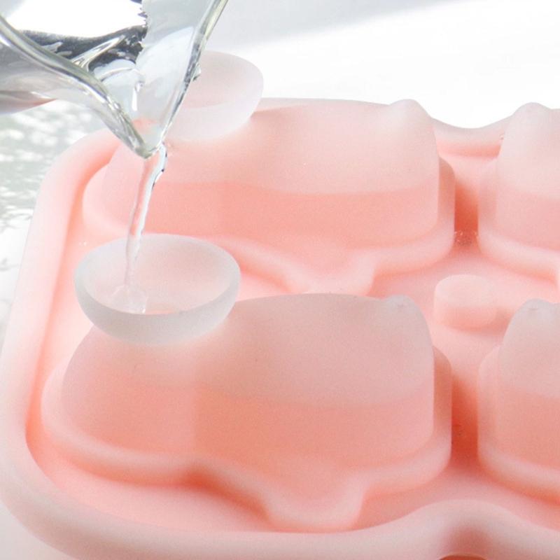 Diy Animal Handwork DIY Ice Creams Molds Silicones Popsicles Cheese Stick Molds with Lid Cake Stick Molds 4-link