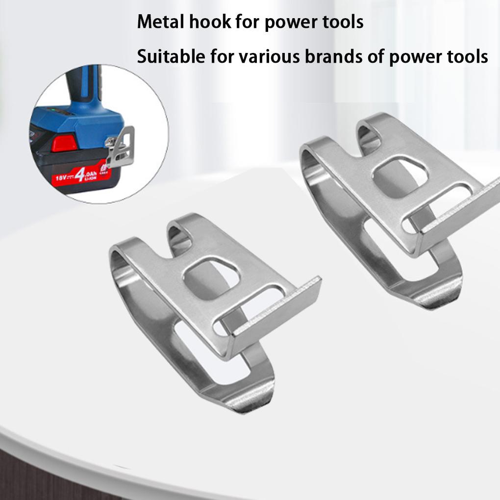 10pieces Silver Stainless Steel Drill Clip For 10pcs Replacement Belt Hook Clip Belt Clip