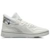 Li Ning Superwave Textile, Synthetic Leather Slip Resistant Abrasion Resistant Mid top Skateboard Shoes Men's White AGCQ061-1