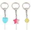 Handmade Glitter Lollipop Resin Star & Heart Pendants - Set of 3 DIY Color Sticks