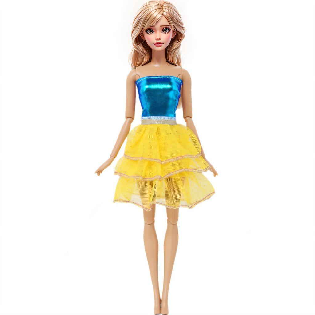 30cm Doll Clothes Fashion Dress See-through Skirt Clothes for 30cm Dolls 1/6 Dolls Accessories Kids Toy