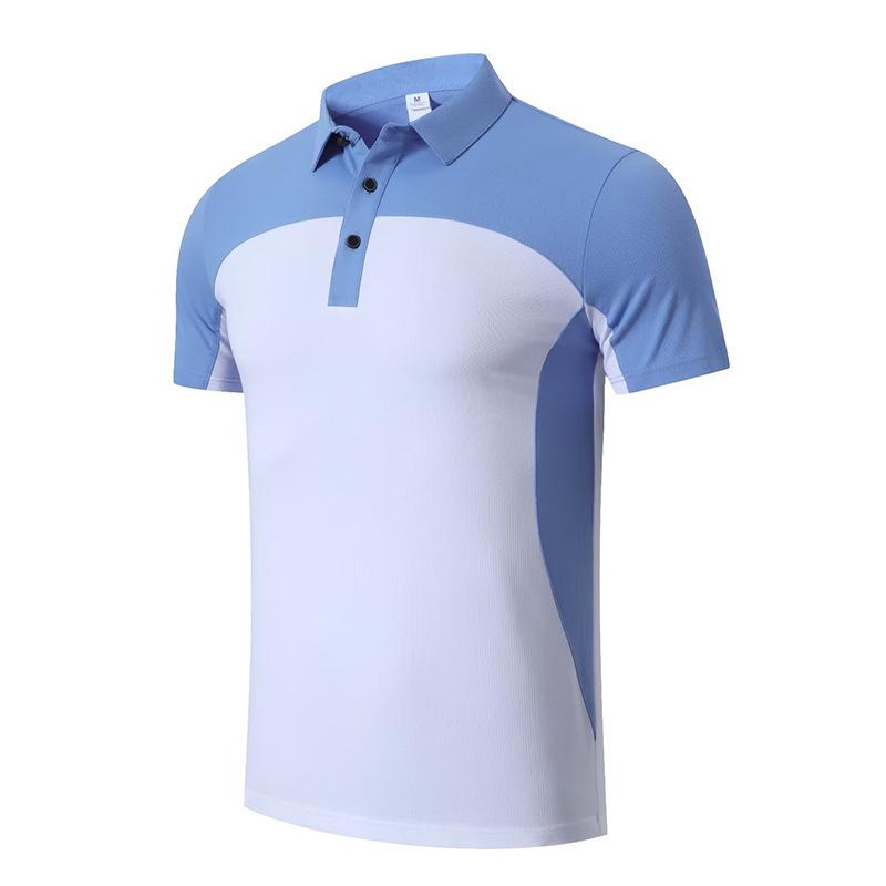 Men's Quick-Dry Short Sleeve Polo Shirt for Sports and Fitness