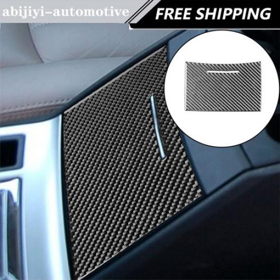 For Chrysler 300 300C Carbon Fiber Interior Cupholder Door Panel Cover Trim