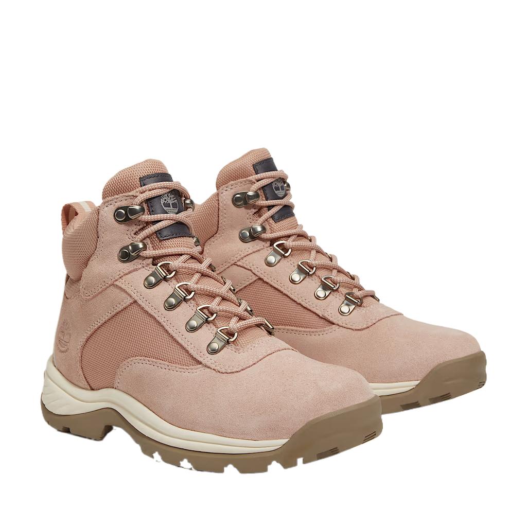 Timberland White Ledge Leather Waterproof Casual Classic Simple Retro Mid-Calf Outdoor Boots Women Boots Pink TB0A2KNTEWV