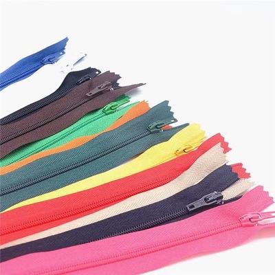 Elbise Pantolonu için Üç Kuvvet Kısa 20CM Naylon Fermuar - Renkli Kapalı Uçlu Ağız Fermuarı Kumaş Aksesuarı