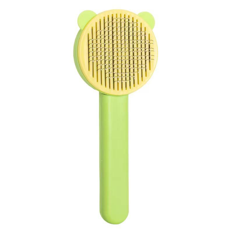 

Pet Hair Remover: Cute Cat & Dog Grooming Brush with One-Click Cleaning OPP Bag