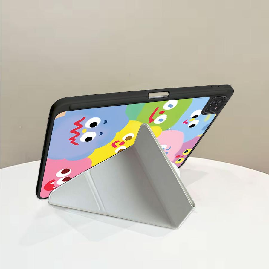 Holder Cover Tablet Case For iPad Pro 2025 Air 4 5 M3 M2 1 2 M4 11inch Pro 11th 10th 9th 8th 7th 12.9inch Mini 6 7 Cute Clouds