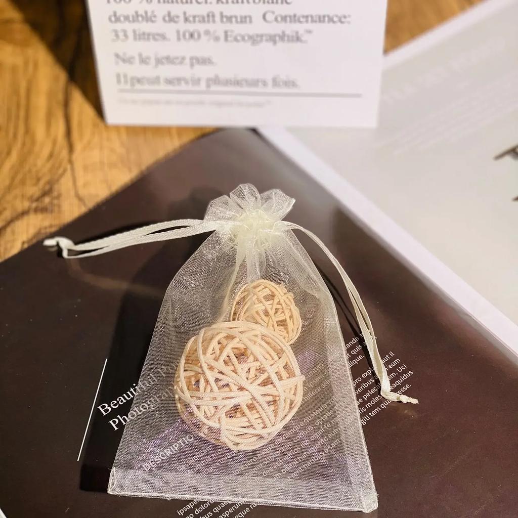 100 Farbige Transparente Garnbeutel Schmuck Süßigkeiten Geschenk Kosmetik Probeverpackungsbeutel Mehrere Größen Einfarbig Bündeltaschen